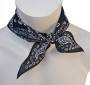 unisex Halstuch Dreiecks Tuch schwarz weiß Paisley Muster Tuch Herren Damen